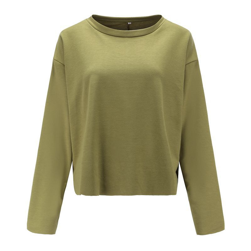 Modern női pulóver hosszú ujjú sima modell több színben