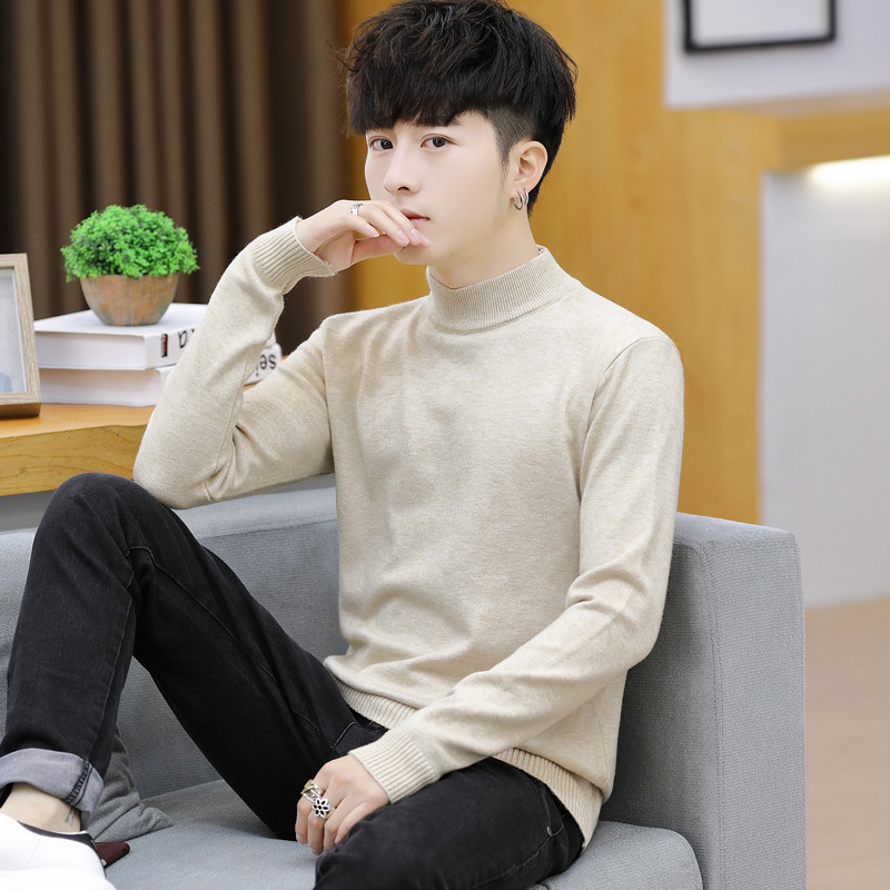 Pulover casual barbatesc in patru culori cu guler polo