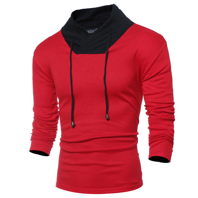 Καθημερινή ανδρική μπλούζα  με κορδόνια  και μακριά μανίκια σε τρία χρώματα