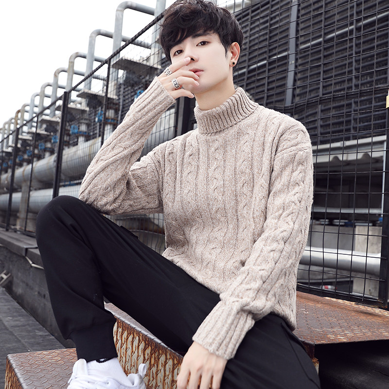 Aktuális férfi pulóver pólógallérral, három színben