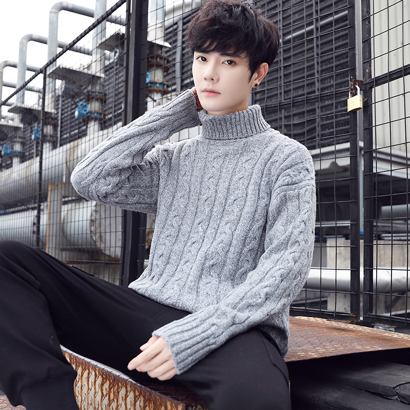 Aktuális férfi pulóver pólógallérral, három színben