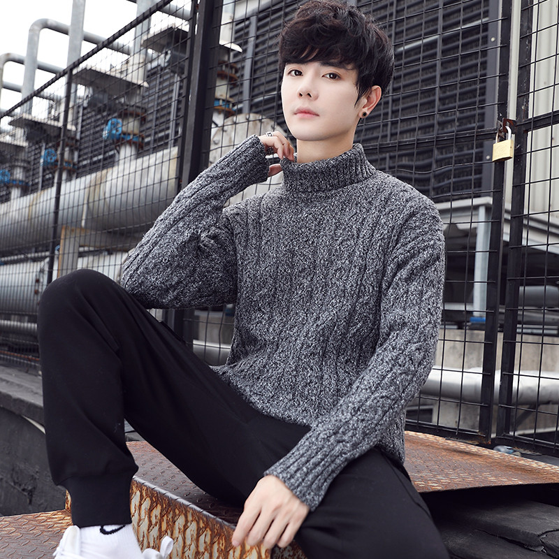 Aktuális férfi pulóver pólógallérral, három színben