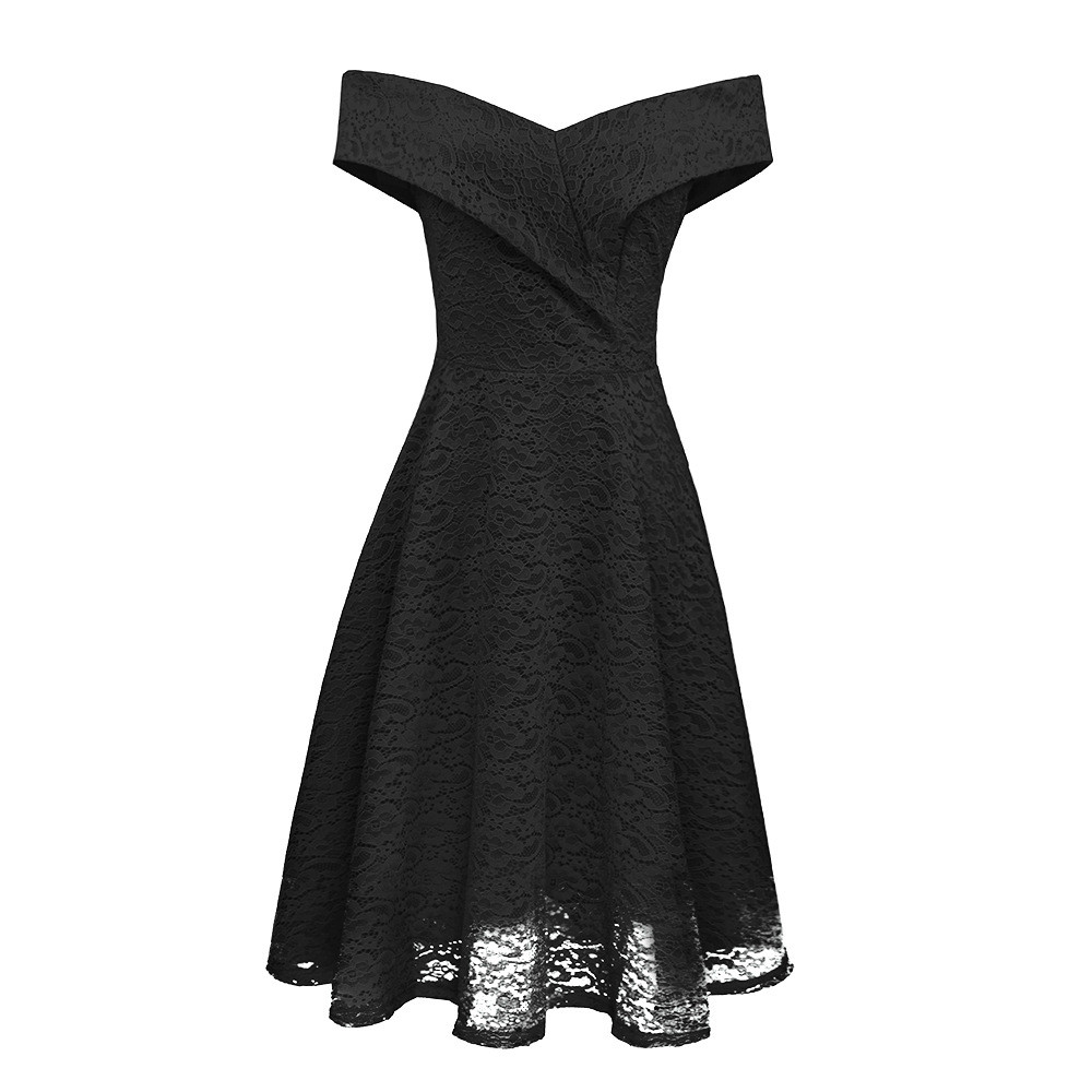 Rochie de dama eleganta cu bretele cazute si dantela in mai multe culori