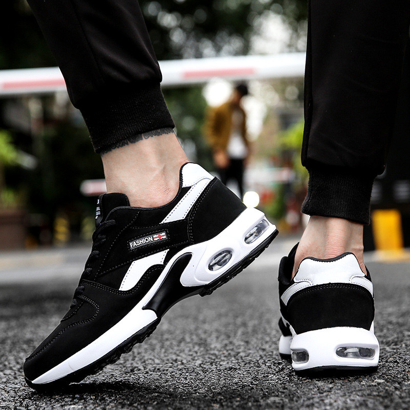 Tenisi casual barbatesti cu talpa groasa in trei culori