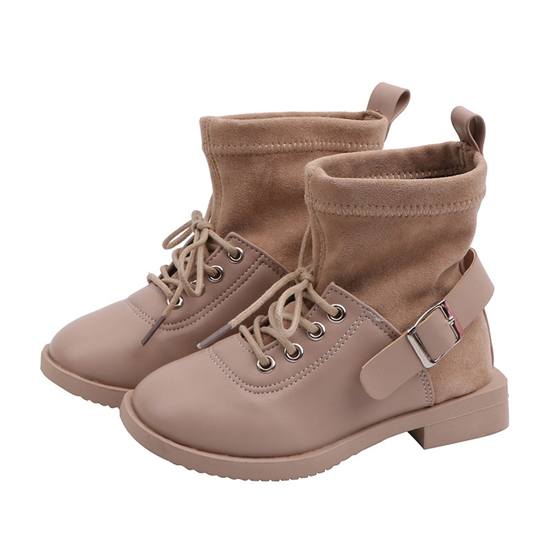 Νέα μοντέλα παιδικές μπότες  με δεσμούς για τα κορίτσια