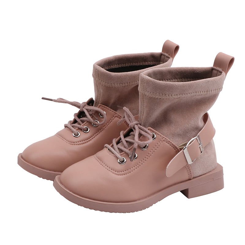 Νέα μοντέλα παιδικές μπότες  με δεσμούς για τα κορίτσια