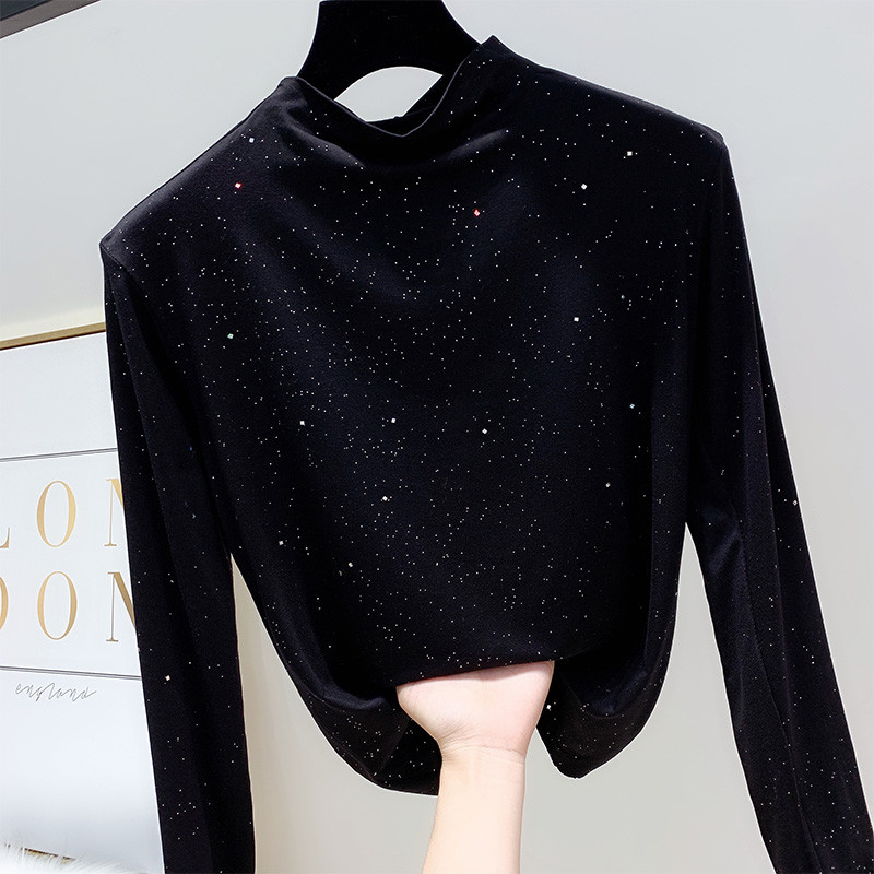 Fényes hatású női blúz négy színben