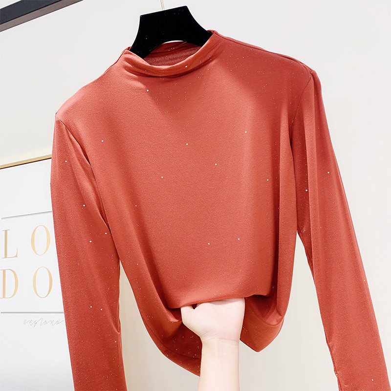 Fényes hatású női blúz négy színben