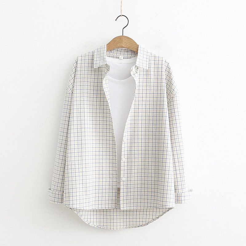 Νέο μοντέλο καρό γυναικείο πουκάμισο σε δύο χρώματα