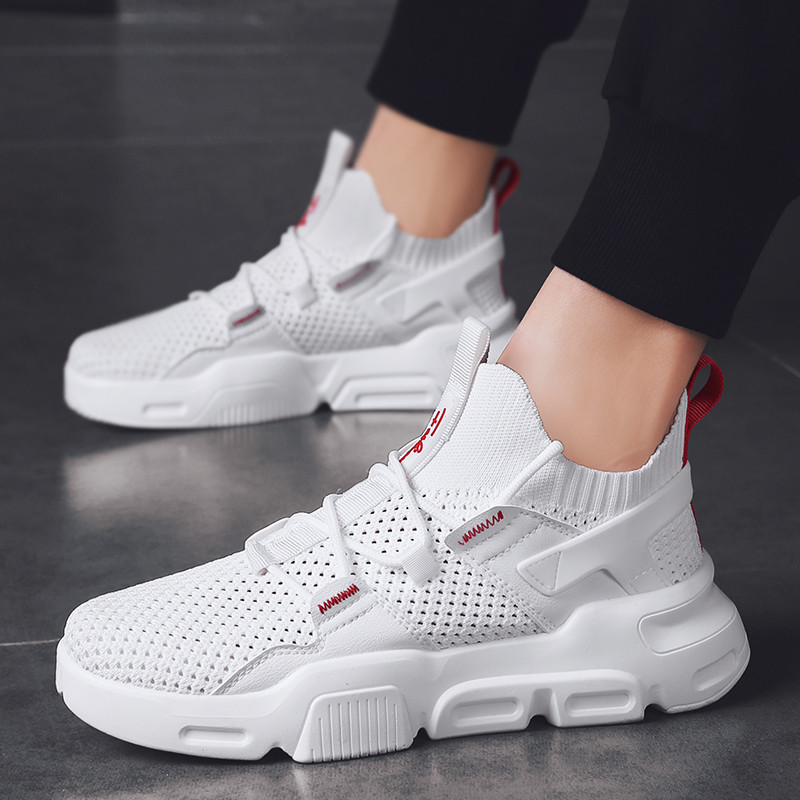 Tenisi casual barbatesti cu sireturi in trei culori si talpa plata