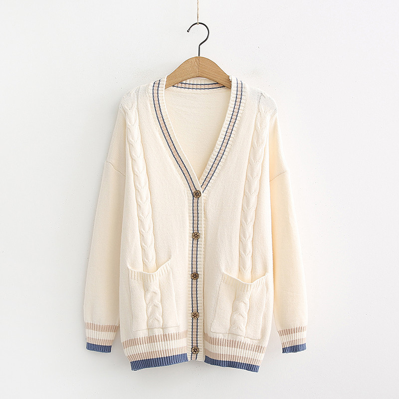 Νέο μοντέλο γυναικεία ζακέτα με λαιμόκοψη και τσέπες σε διάφορα χρώματα