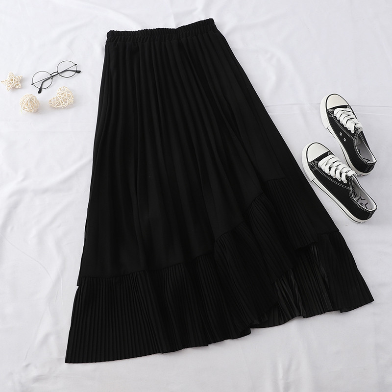 Model fustă plisată de damă croiată în mai multe culori