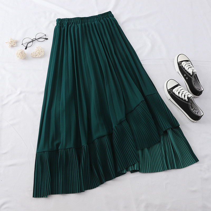 Model fustă plisată de damă croiată în mai multe culori