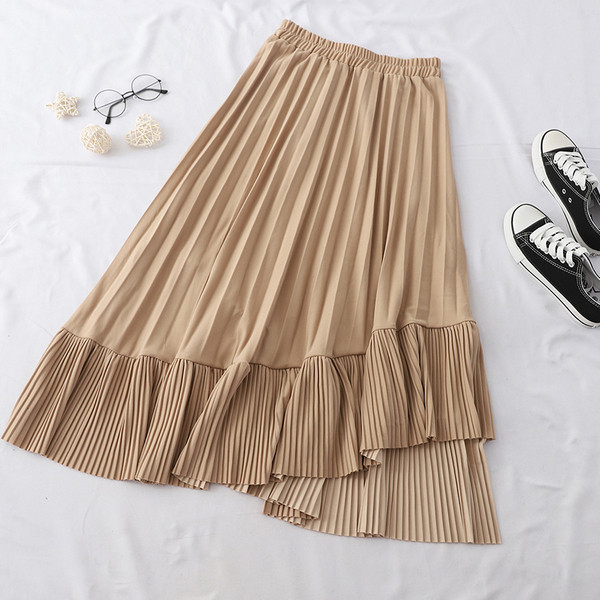 Model fustă plisată de damă croiată în mai multe culori