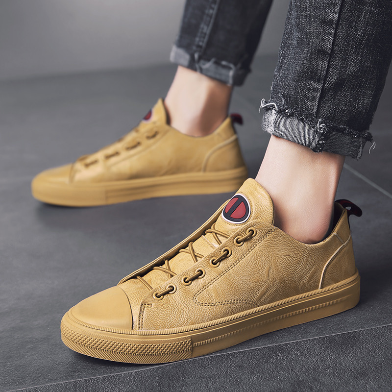 Adidasi eleganti pentru barbati din piele ecologica cu talpa plata in patru culori