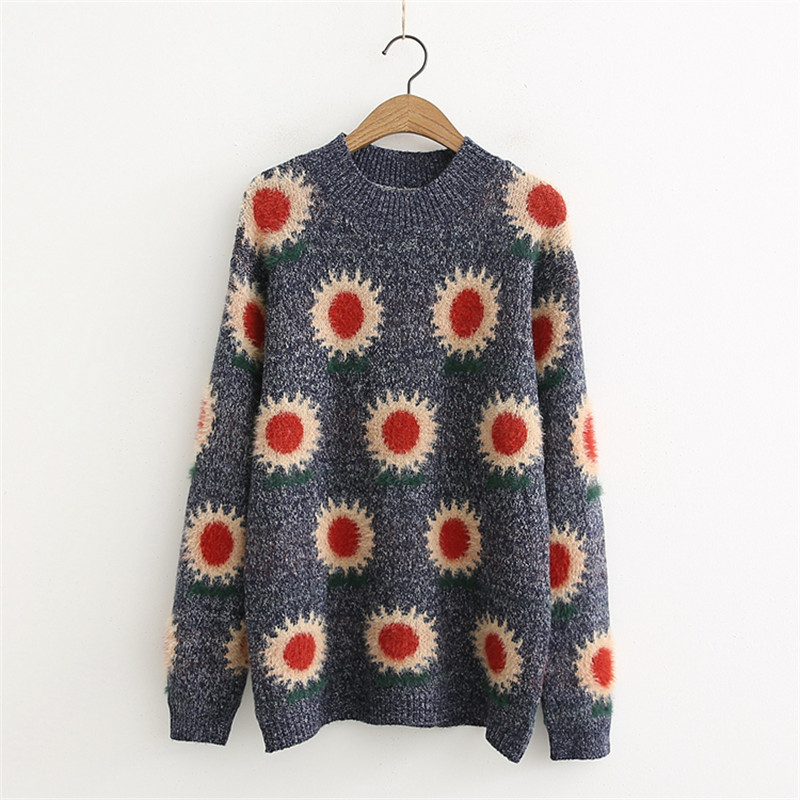 Νέο μοντέλο γυναικείου πουλόβερ με ευρύ μοντέλο O-neck