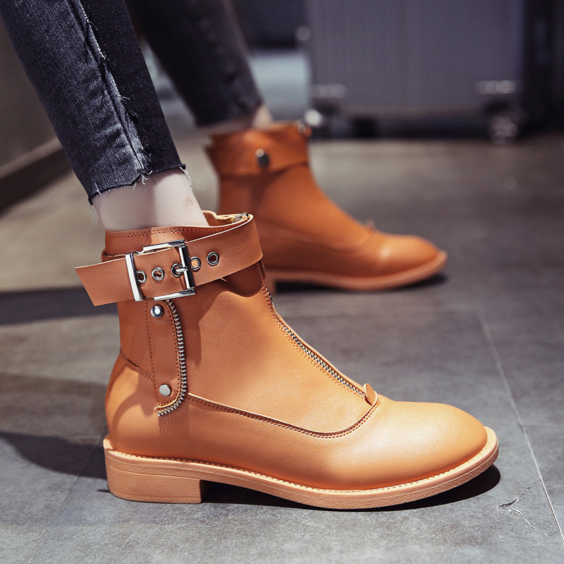 Ghete de dama moderne din piele ecologica in negru, maro si alb