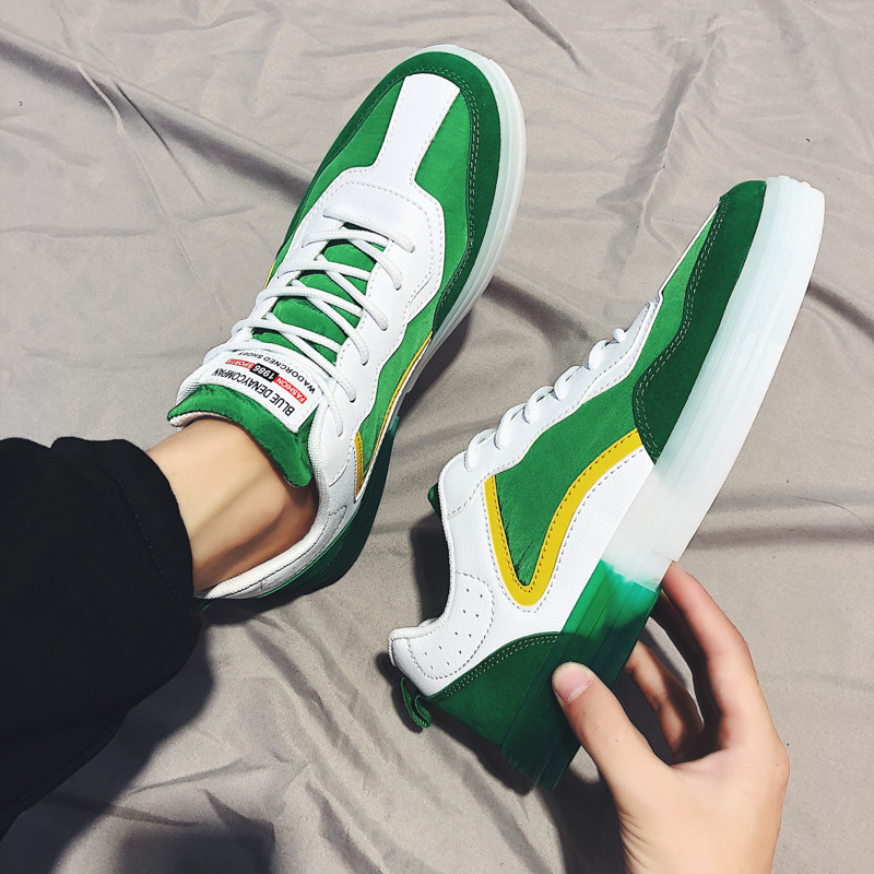 Tenisi casual barbatesti cu sireturi din piele intoarsa ecologica in trei culori