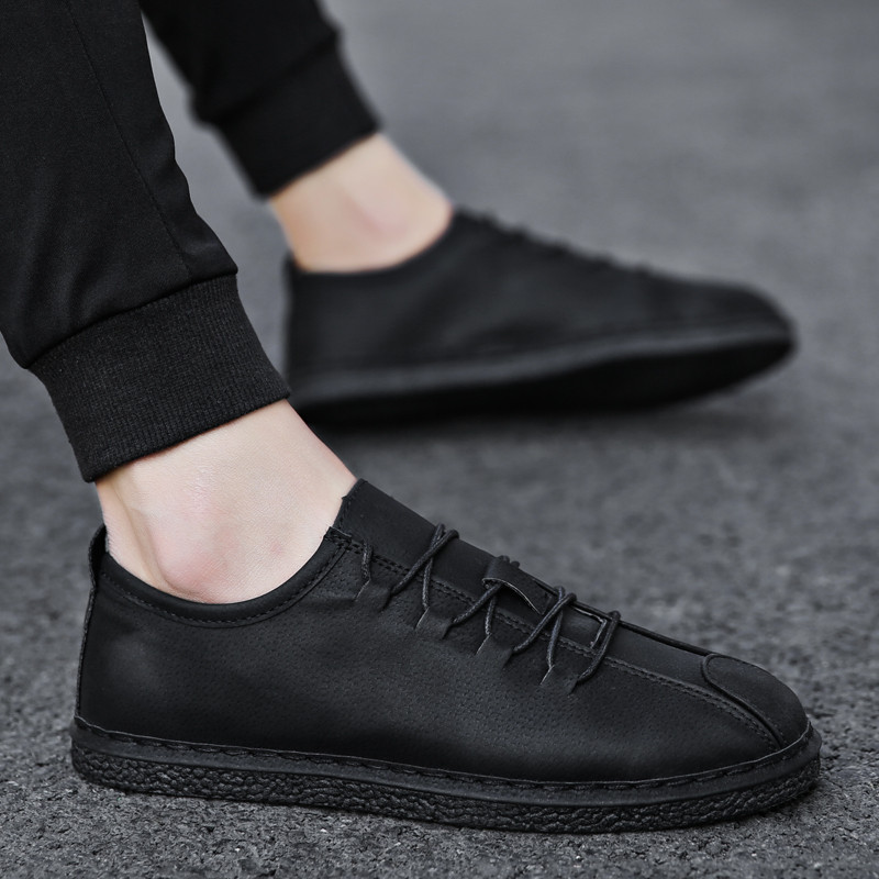 Tenisi casual barbatesti din piele ecologica cu sireturi in trei culori