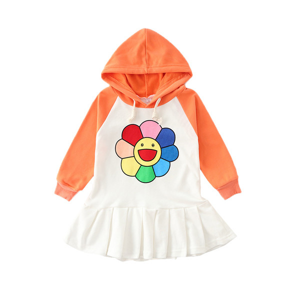 Ежедневна детска рокля в три цвята с апликация 