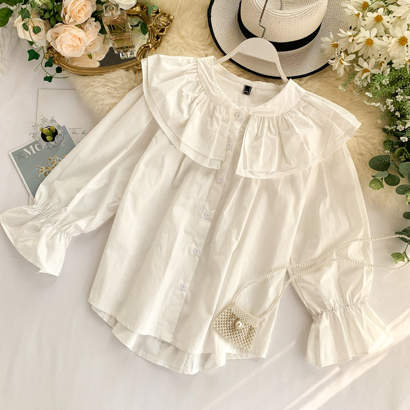 Cămașă casual de damă cu nasturi model asimetric în trei culori