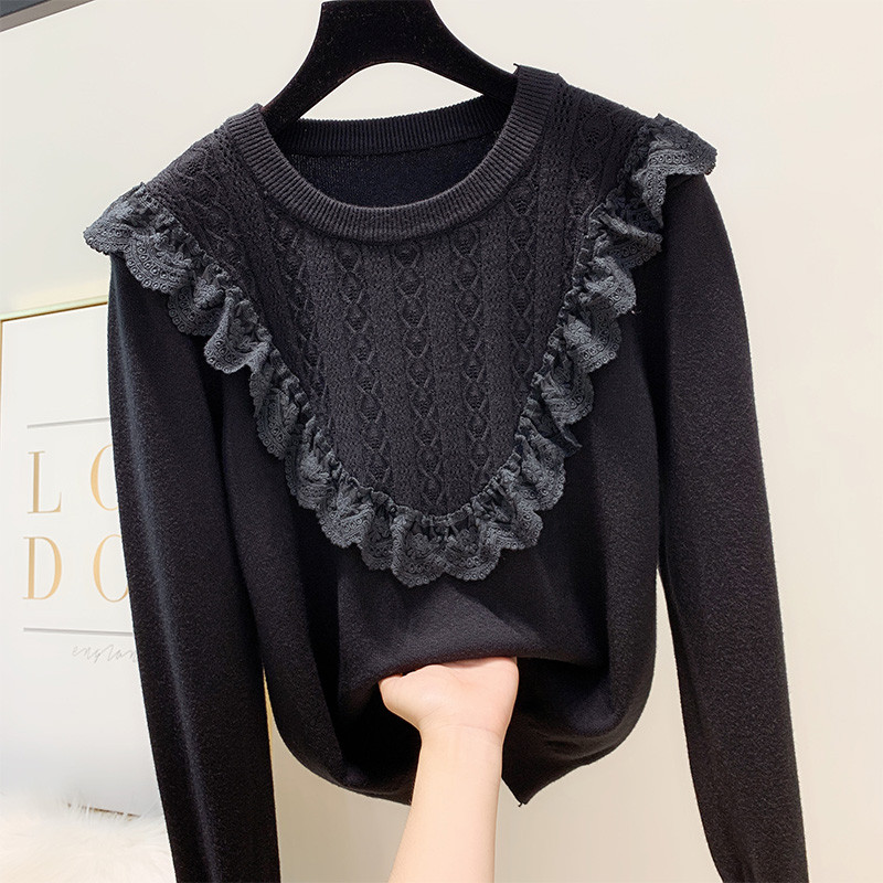 Pulover de dama modern cu decolteu O in mai multe culori