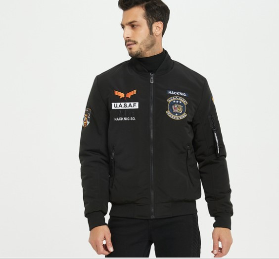 Jachetă modernă pentru bărbați cu guler înalt și buzunar în mai multe culori