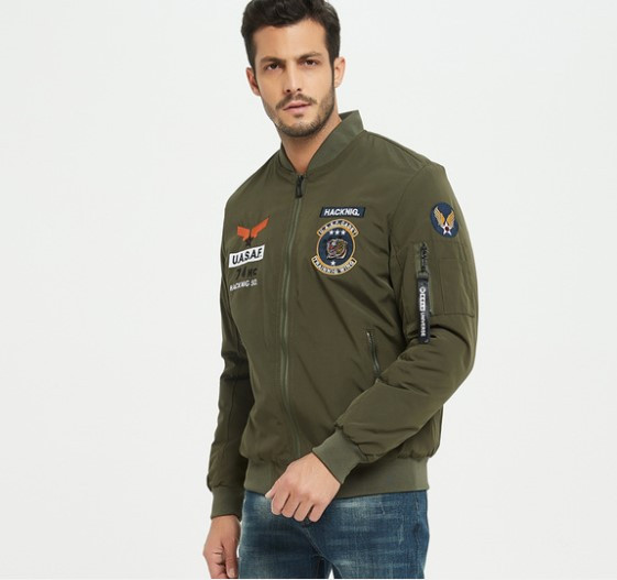 Jachetă modernă pentru bărbați cu guler înalt și buzunar în mai multe culori