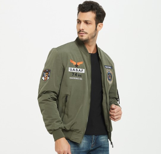 Jachetă modernă pentru bărbați cu guler înalt și buzunar în mai multe culori