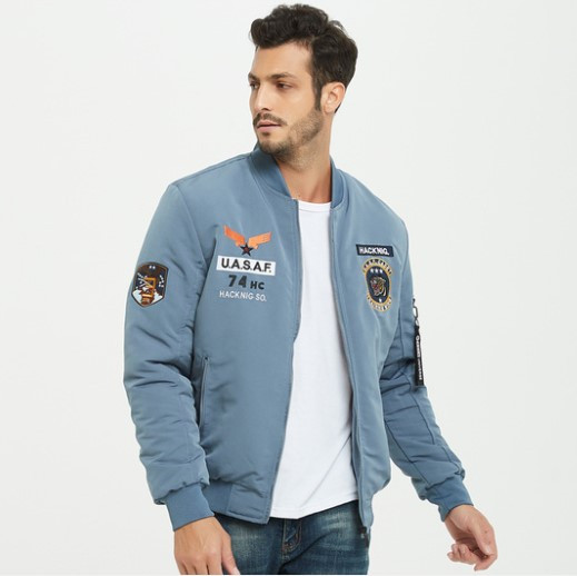 Jachetă modernă pentru bărbați cu guler înalt și buzunar în mai multe culori