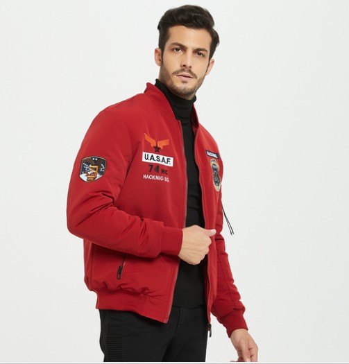 Jachetă modernă pentru bărbați cu guler înalt și buzunar în mai multe culori