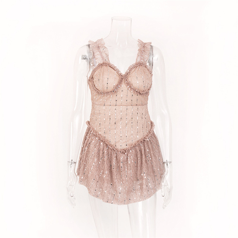 Rochie de dama eleganta cu model stralucitor in trei culori