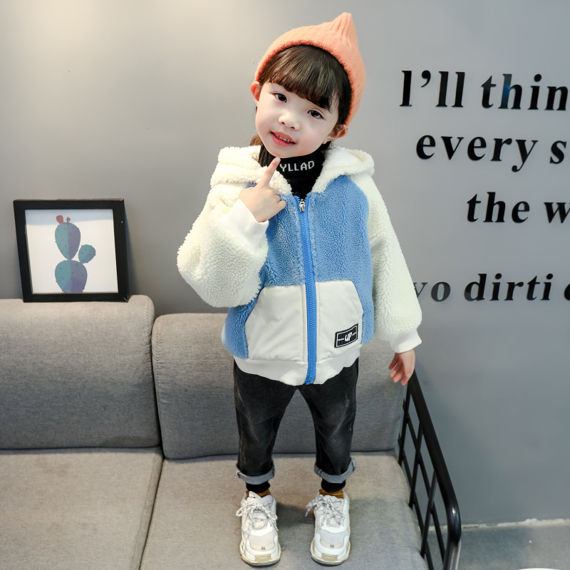 Geaca zilnica pentru copii pentru fete in doua culori cu buzunare si aplicatie