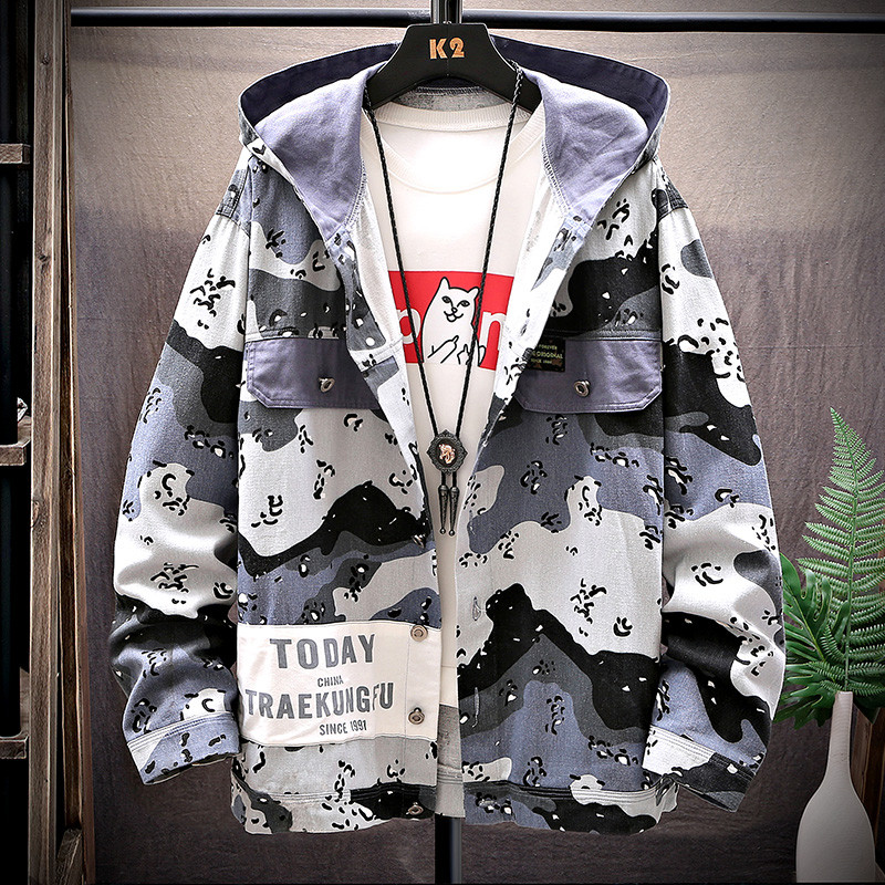 Geaca de toamna barbati moderna cu gluga si fermoar in mai multe culori