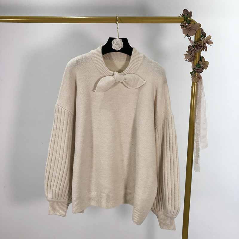 Γυναικείο casual πουλόβερ με λαιμόκοψη