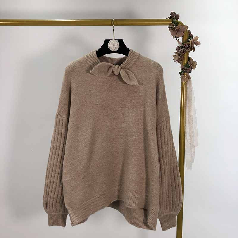 Γυναικείο casual πουλόβερ με λαιμόκοψη