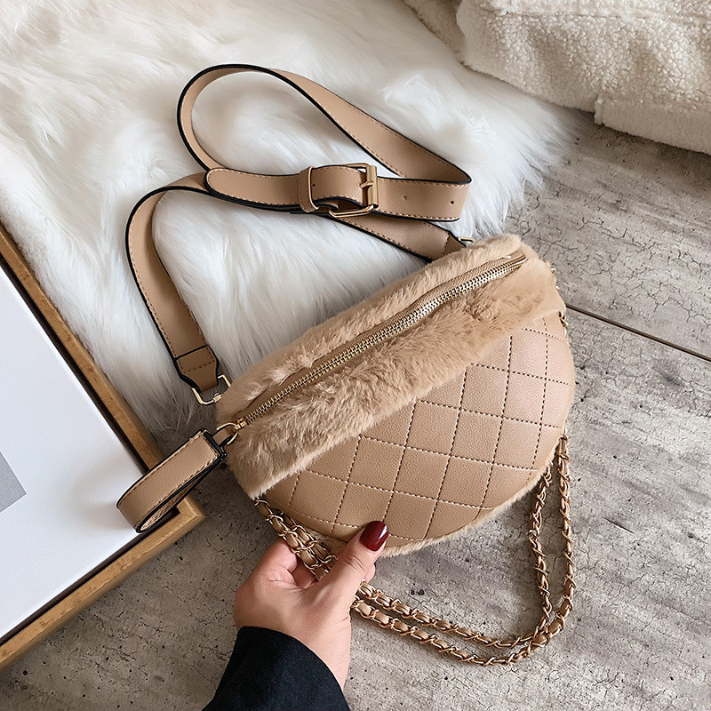 Geanta de dama cu puf si fermoar in mai multe culori