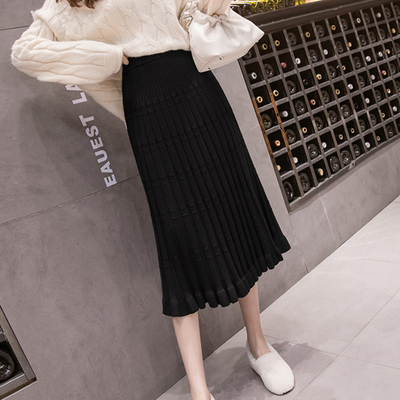 Fusta de dama moderna plisata in mai multe culori