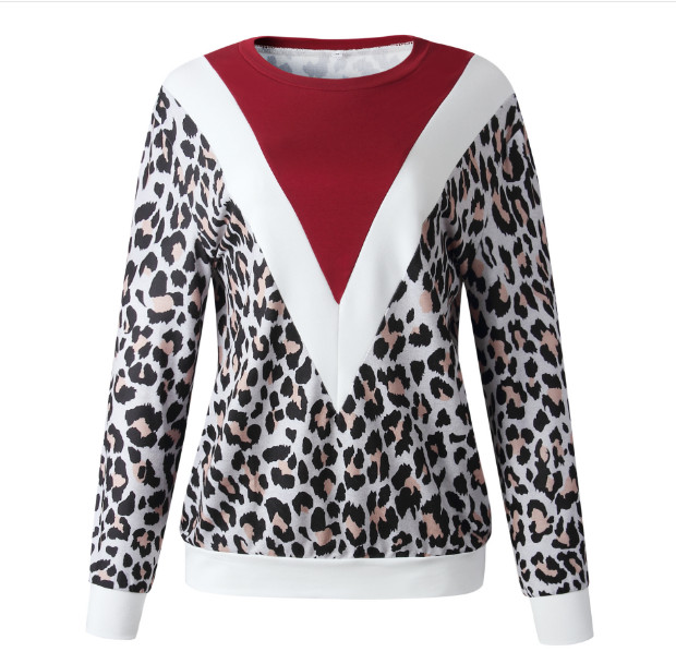 Pulover de dama in doua culori cu animal print