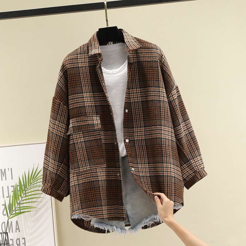 Camasa de dama model nou in albastru si maro