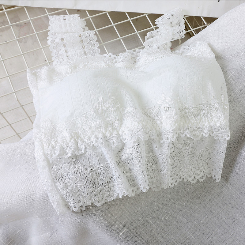 Bustiera de dama zilnica cu bretele late si dantela in mai multe culori