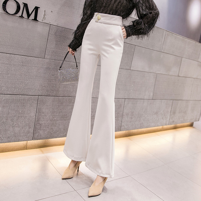 Стилен дамски панталон модел чарлстон в два цвята