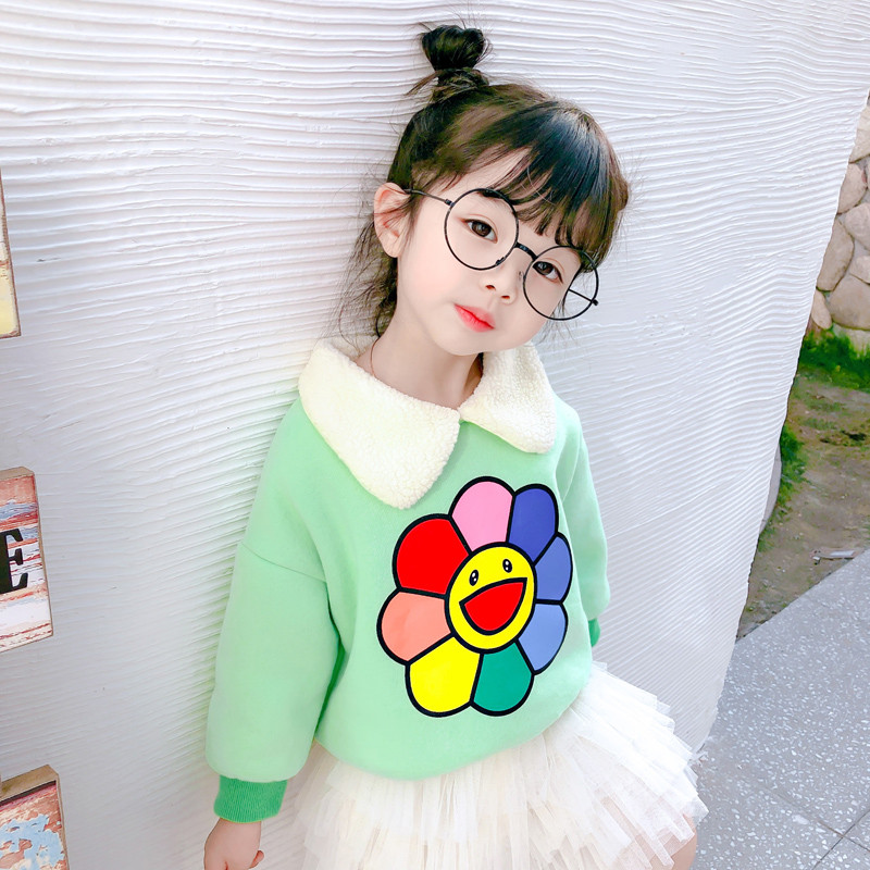 Bluza pentru copii pentru fete in doua culori cu aplicatie