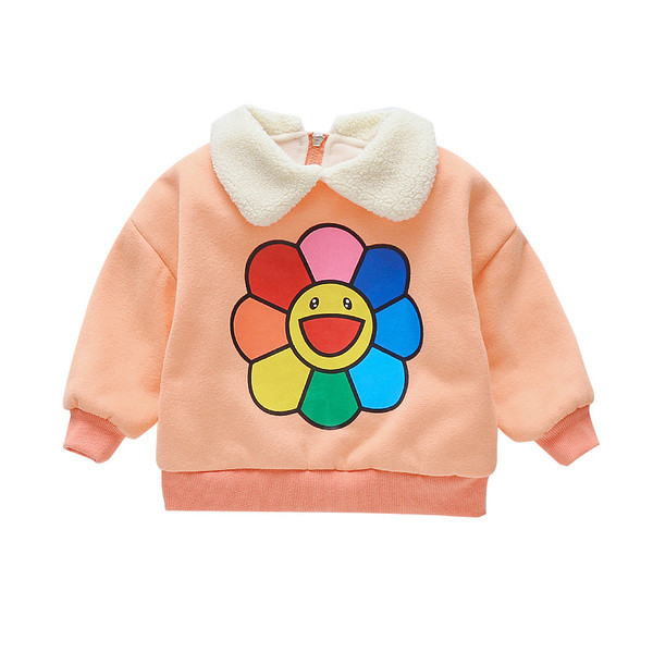 Παιδική μπλούζα για κορίτσια σε δύο χρώματα με εφαρμογή