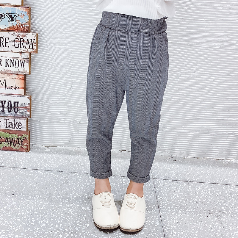 Casual παιδικλα παντελόνια με δύο τσέπες για κορίτσια