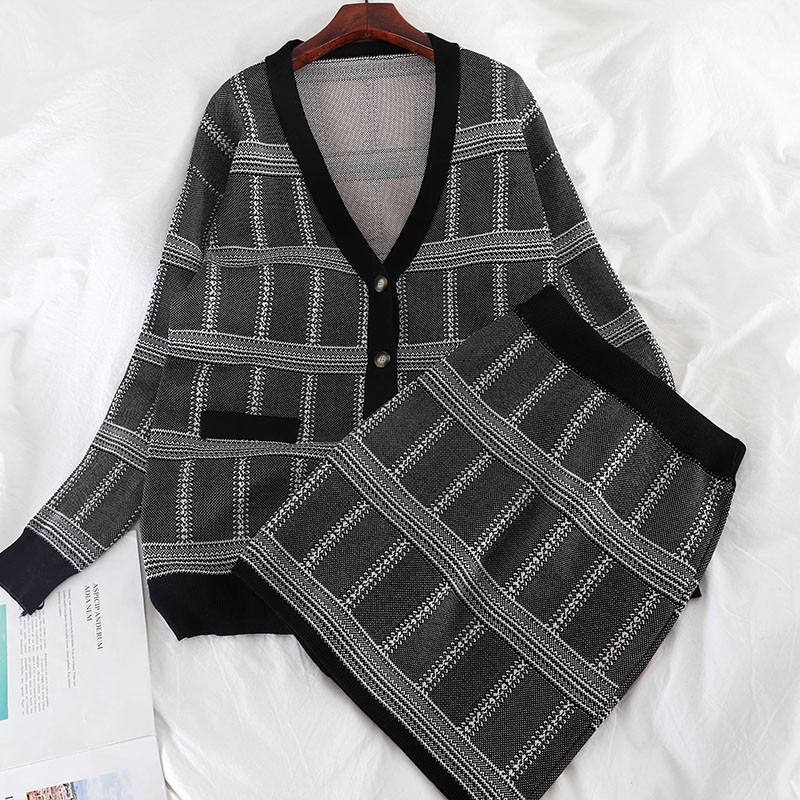 Set modern pentru femei din trei părți în negru și roșu