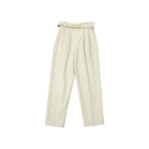 Дамски стилен панталон с висока талия в два цвята