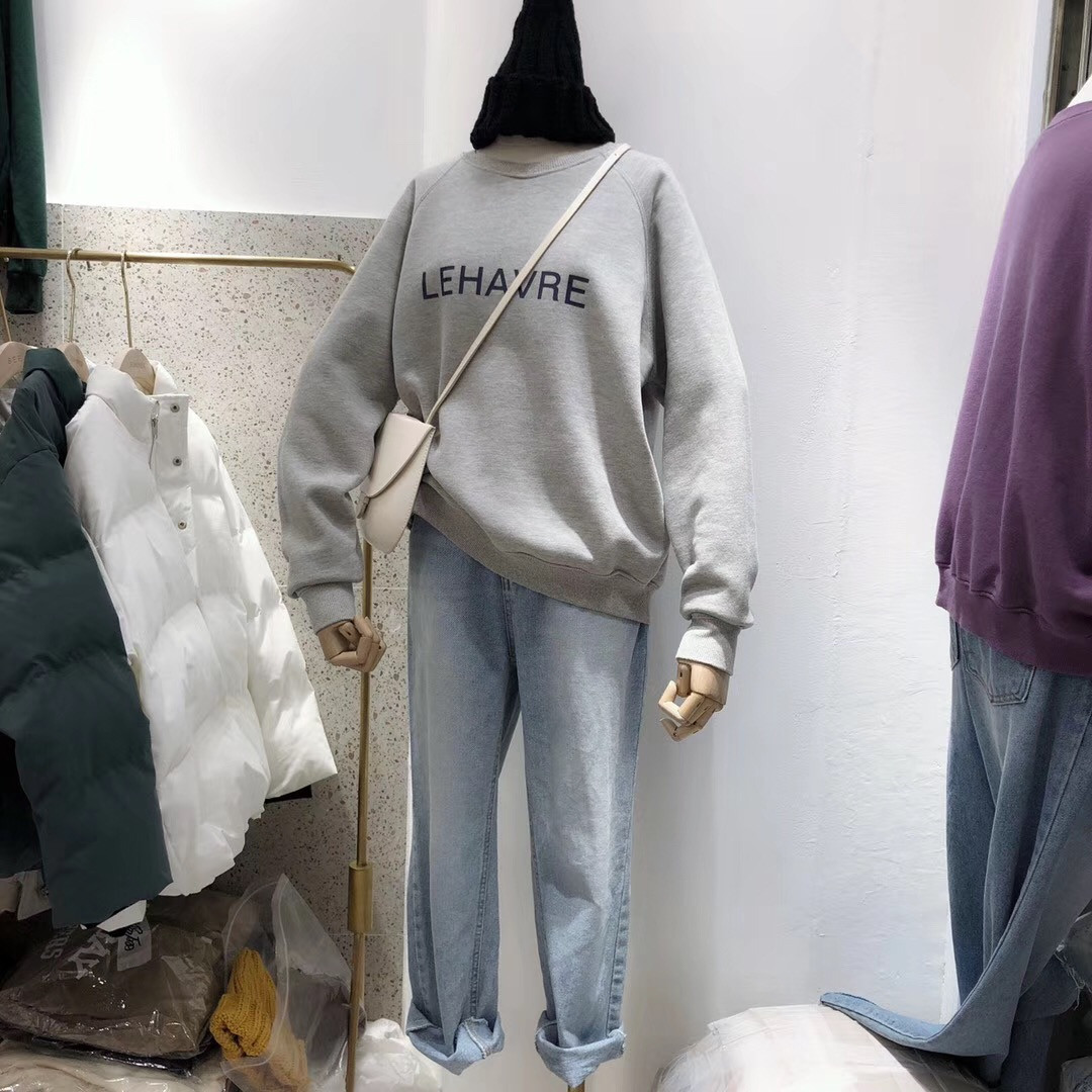 Hanorac de dama model nou cu decolteu O si aplicatie in mai multe culori