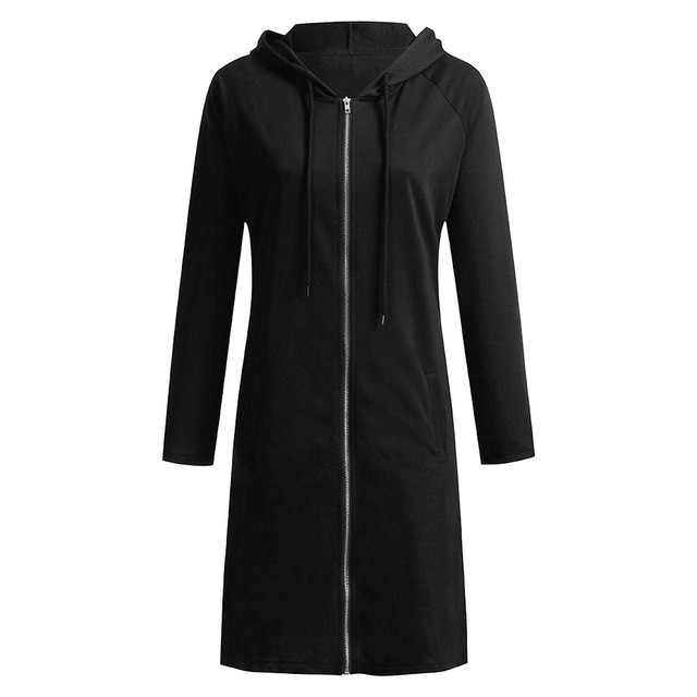 Hanorac zilnic de dama cu fermoar si gluga in mai multe culori