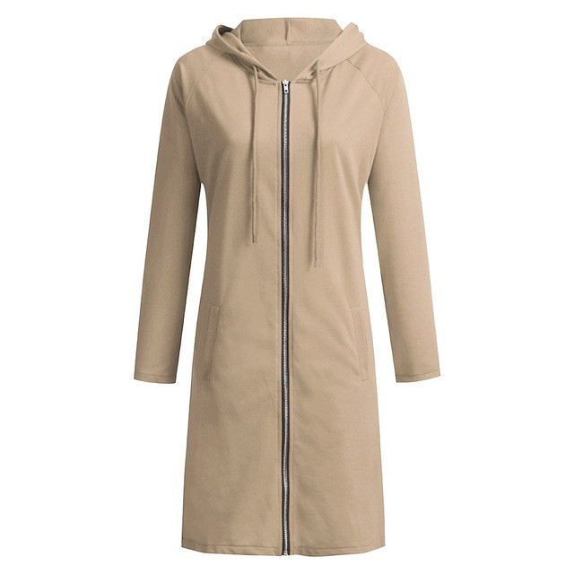 Hanorac zilnic de dama cu fermoar si gluga in mai multe culori